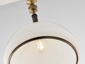 Miniaturka 3 - Żyrandol Zeus z zapalonym źródłem światła widziany od dołu